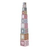Little Dutch Building Blocks cardboard ´Flowers & Butterflies´ FSC kraušanas kluču tornis