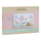 Little Dutch Tactile puzzle Flowers & Butterflies FSC taktilā taustes puzle