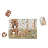 Little Dutch Wooden sound puzzle Forest Friends puzle ar skaņas efektiem