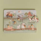 Little Dutch wooden sound puzzle Little Farm FSC puzle ar skaņas efektiem