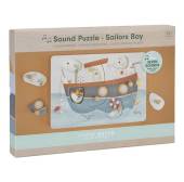Little Dutch Wooden Sound Puzzle Sailors Bay FSC puzle ar skaņas efektiem