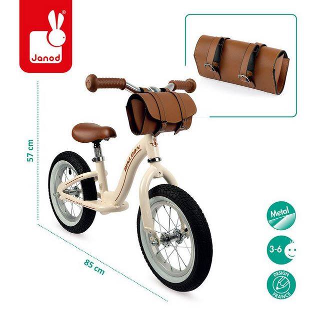 Janod metāla līdzsvara skrejritenis bēšā krāsā Janod metāla līdzsvara skrejritenis bēšā krāsā