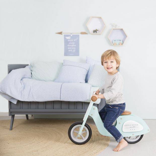 Little Dutch Balance bike Scooter mint koka līdzsvara skrejritenis mint zaļš Little Dutch Balance bike Scooter mint koka līdzsvara skrejritenis mint zaļš