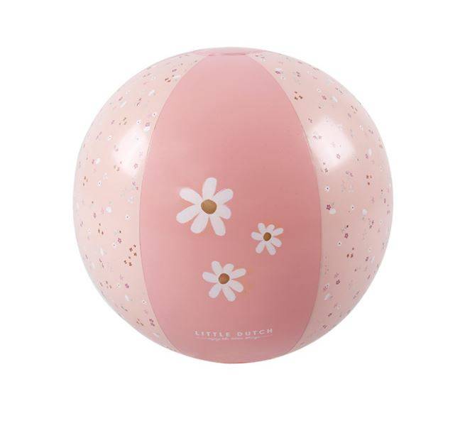 Little Dutch Beach Ball Little Pink Flowers pludmales piepūšamā bumba rozā Little Dutch Beach Ball Little Pink Flowers pludmales piepūšamā bumba rozā