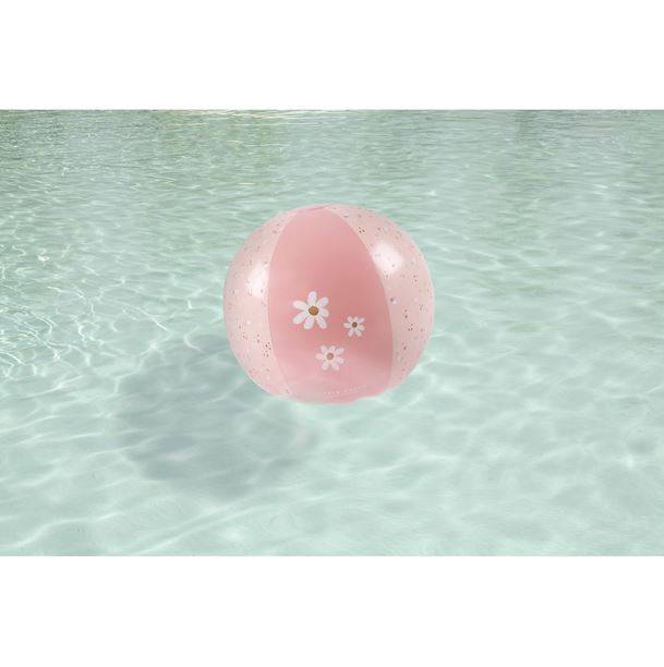 Little Dutch Beach Ball Little Pink Flowers pludmales piepūšamā bumba rozā Little Dutch Beach Ball Little Pink Flowers pludmales piepūšamā bumba rozā