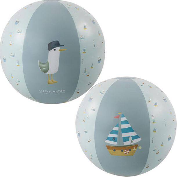 Little Dutch Beach Ball Sailors Bay pludmales piepūšamā bumba zila Little Dutch Beach Ball Sailors Bay pludmales piepūšamā bumba zila