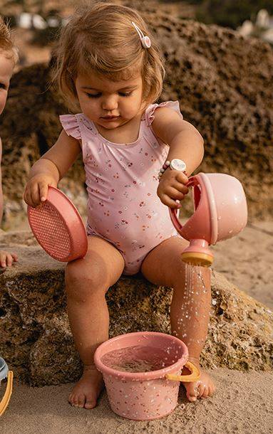 Little Dutch Beach Set Flowers & Butterflies smilšu rotaļlietas rozā Little Dutch Beach Set Flowers & Butterflies smilšu rotaļlietas rozā