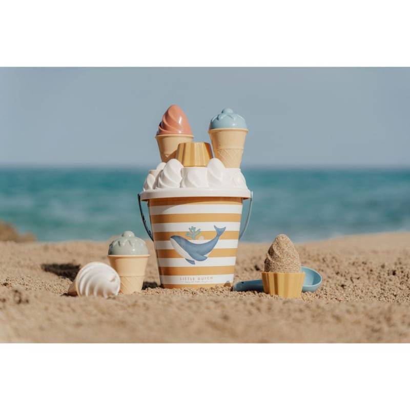 Little Dutch Ice cream beach set Ocean dreams blue smilšu rotaļlietu komplekts Little Dutch Ice cream beach set Ocean dreams blue smilšu rotaļlietu komplekts
