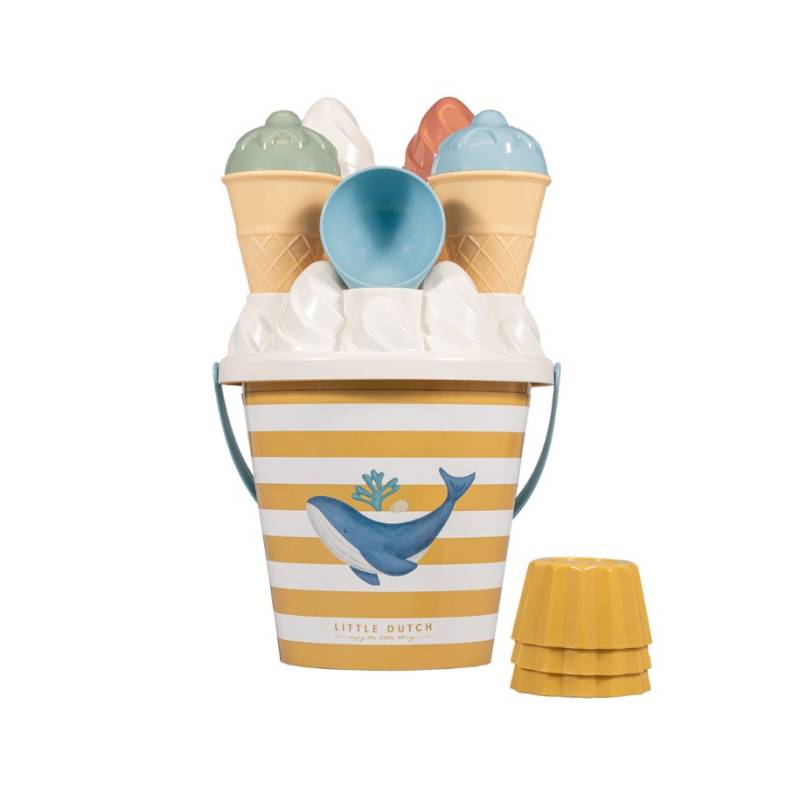 Little Dutch Ice cream beach set Ocean dreams blue smilšu rotaļlietu komplekts Little Dutch Ice cream beach set Ocean dreams blue smilšu rotaļlietu komplekts