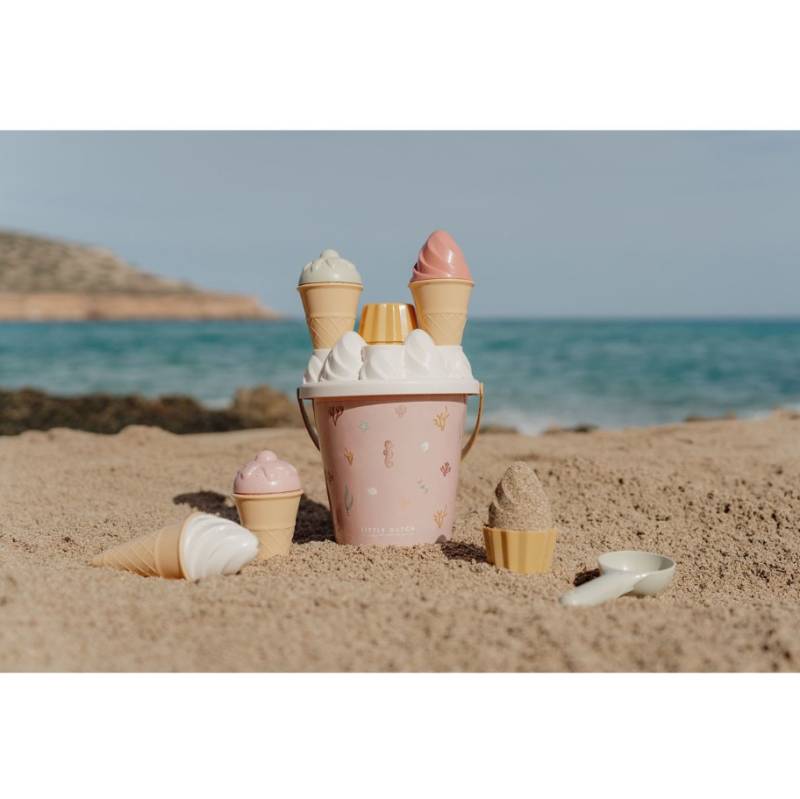 Little Dutch Ice cream beach set Ocean dreams pink smilšu rotaļlietu komplekts Little Dutch Ice cream beach set Ocean dreams pink smilšu rotaļlietu komplekts