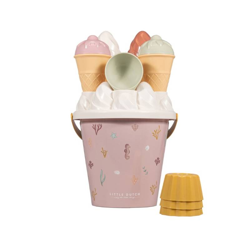 Little Dutch Ice cream beach set Ocean dreams pink smilšu rotaļlietu komplekts Little Dutch Ice cream beach set Ocean dreams pink smilšu rotaļlietu komplekts
