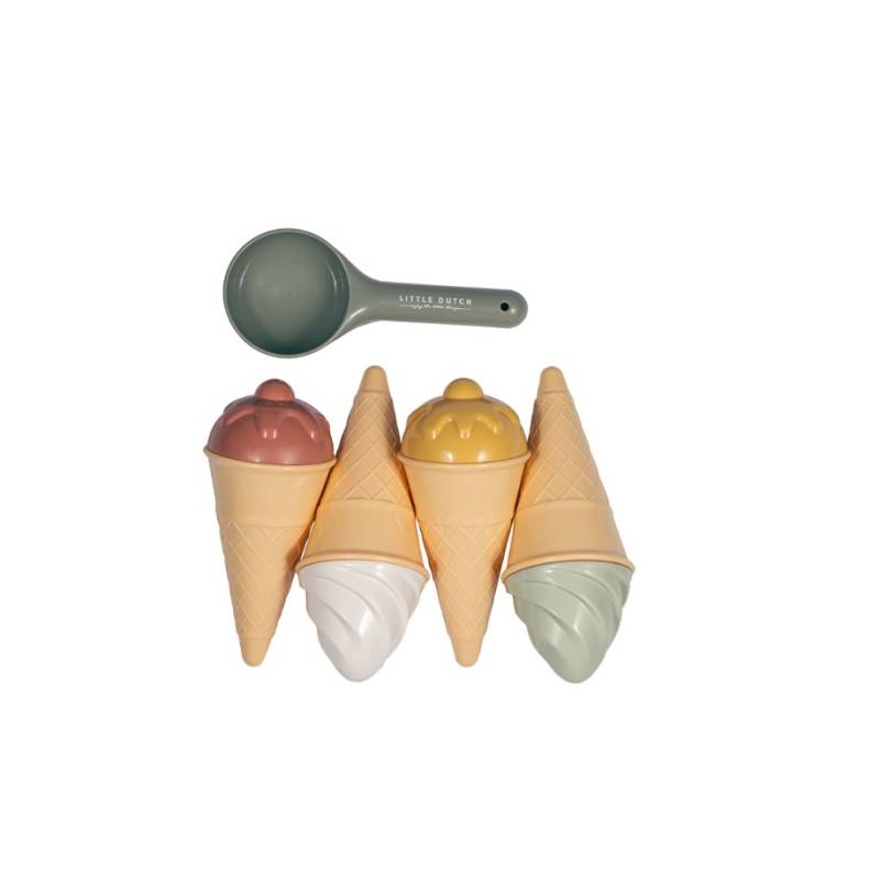 Little Dutch Ice cream set 9 pcs smilšu rotaļlietu komplekts Little Dutch Ice cream set 9 pcs smilšu rotaļlietu komplekts