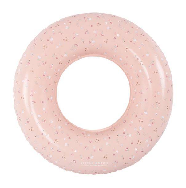 Little Dutch Swim Ring Little Pink Flowers peldriņķis rozā Little Dutch Swim Ring Little Pink Flowers peldriņķis rozā