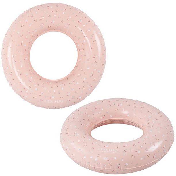 Little Dutch Swim Ring Little Pink Flowers peldriņķis rozā Little Dutch Swim Ring Little Pink Flowers peldriņķis rozā