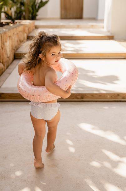 Little Dutch Swim Ring Little Pink Flowers peldriņķis rozā Little Dutch Swim Ring Little Pink Flowers peldriņķis rozā