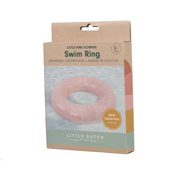 Little Dutch Swim Ring Little Pink Flowers peldriņķis rozā Little Dutch Swim Ring Little Pink Flowers peldriņķis rozā