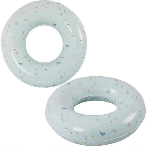 Little Dutch Swim Ring Sailors Bay Flowers peldriņķis zils