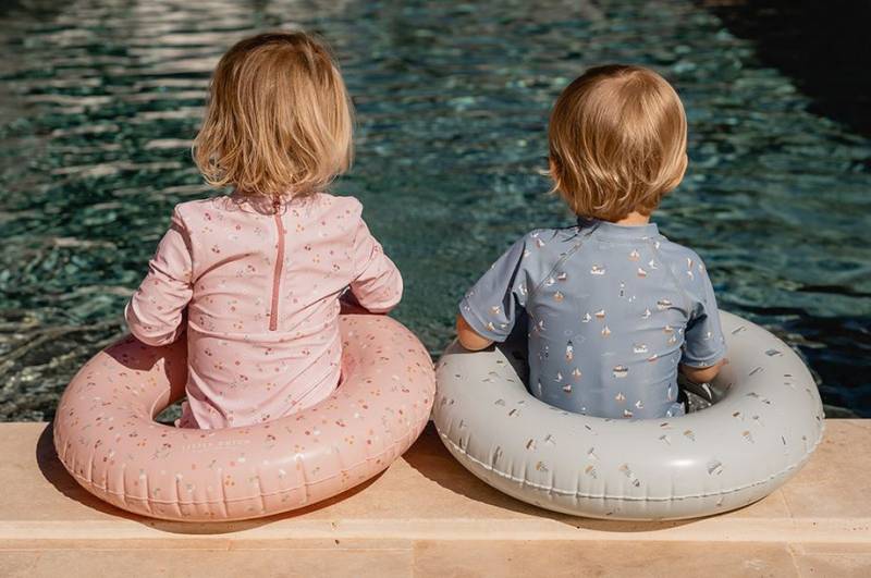 Little Dutch Swim Ring Sailors Bay Flowers peldriņķis zils