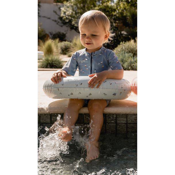 Little Dutch Swim Ring Sailors Bay Flowers peldriņķis zils