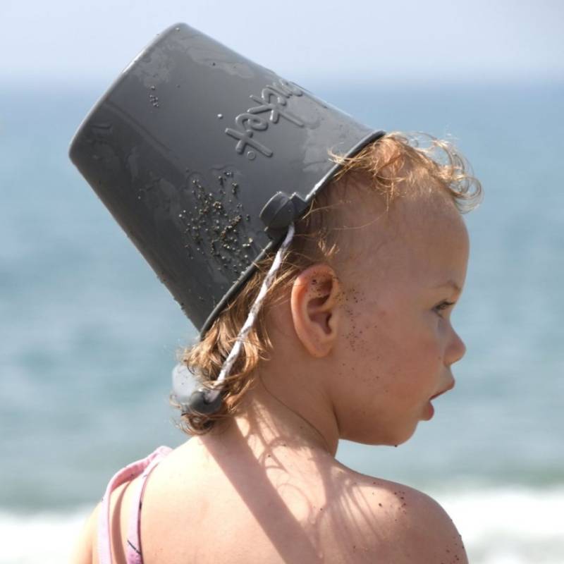 Scrunch bucket anthracite grey silikona spainis