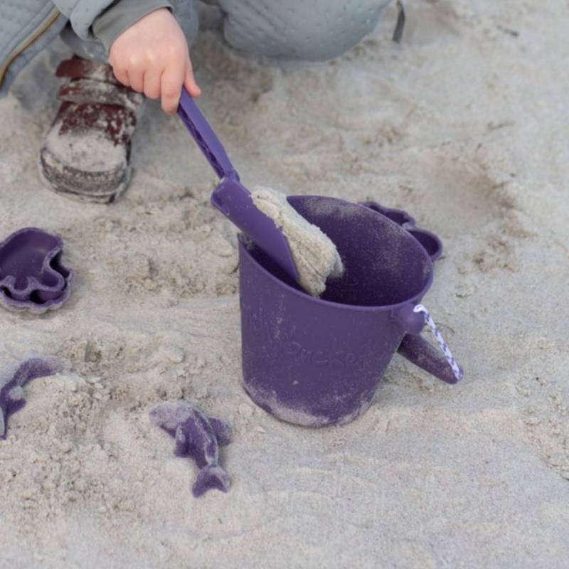 Scrunch bucket dark purple silikona spainis Scrunch bucket dark purple silikona spainis