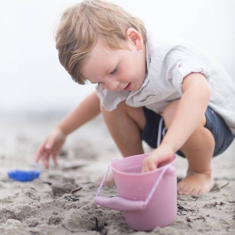 Scrunch bucket dusty rose silikona spainis Scrunch bucket dusty rose silikona spainis