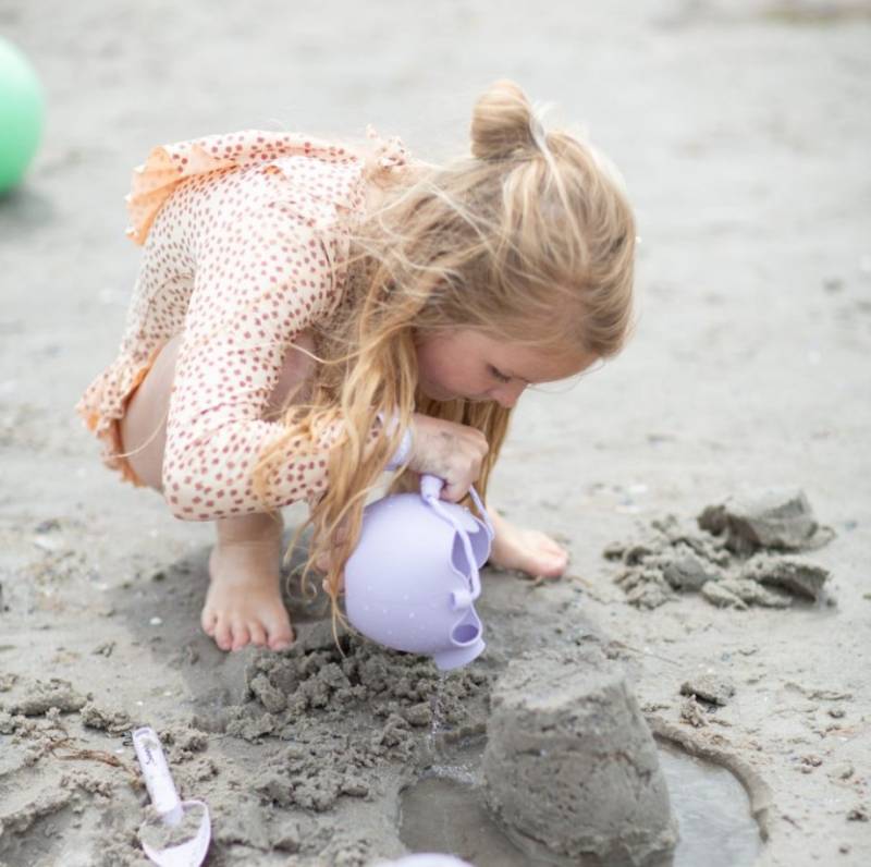 Scrunch watering can purple silikona lejkanna