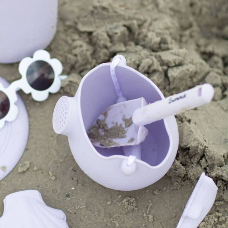 Scrunch watering can purple silikona lejkanna