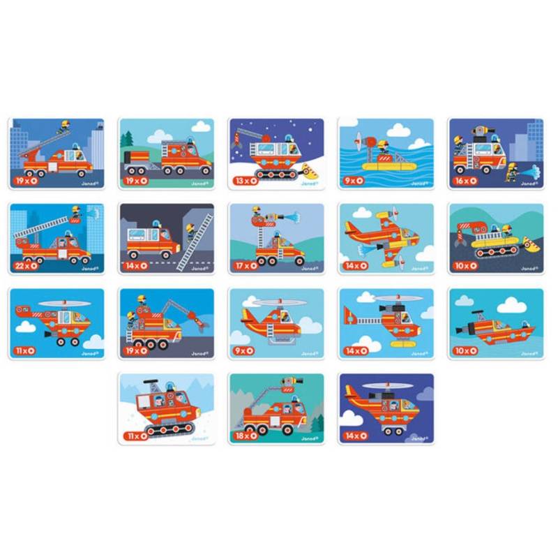 Janod Magnetic Book Firefighters magnētiskā grāmata - ugunsdzēsēji