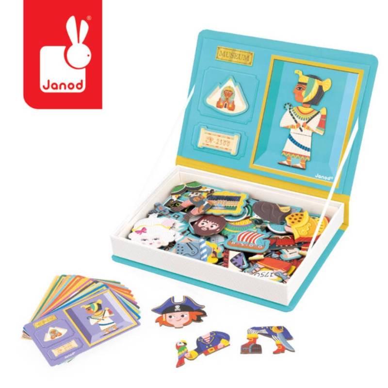 Janod Magnetic Book History magnētiskā grāmata - vēsture