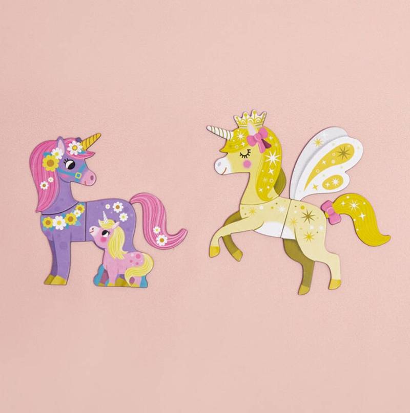 Janod Magnetic Book Unicorns magnētiskā grāmata - vienradži