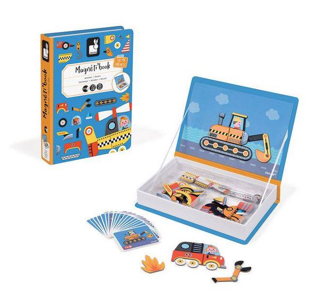 Janod Magnetic Book Racers magnētiskā grāmata - transportlīdzekļi Janod Magnetic Book Racers magnētiskā grāmata - transportlīdzekļi