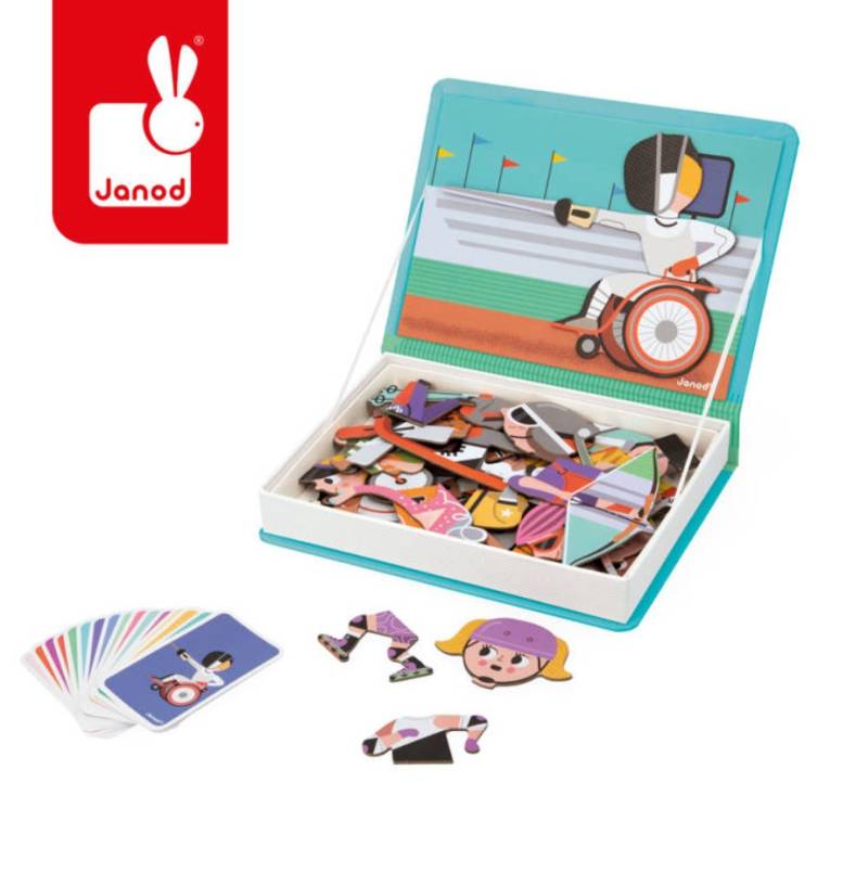 Janod Magnetic Book Sports magnētiskā grāmata - sporta veidi Janod Magnetic Book Sports magnētiskā grāmata - sporta veidi