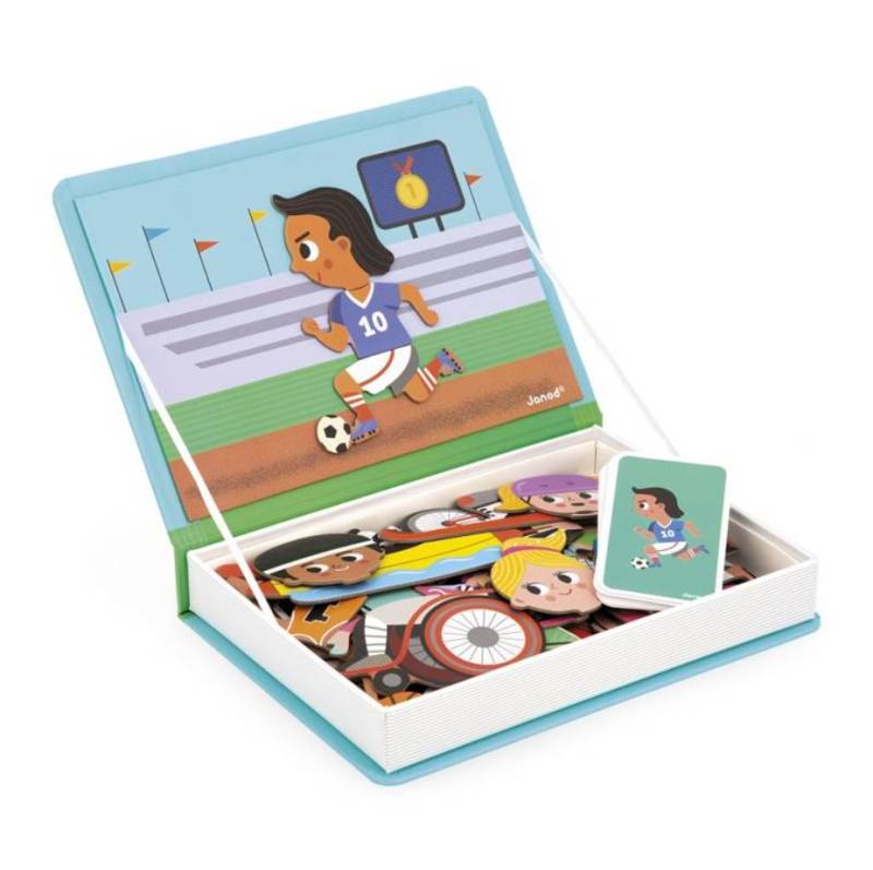 Janod Magnetic Book Sports magnētiskā grāmata - sporta veidi Janod Magnetic Book Sports magnētiskā grāmata - sporta veidi