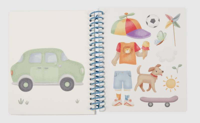 Little Dutch Dress me up book Jim and Friends bērnu grāmatiņa ar 150+ uzlīmēm ``saģērb mani`` Little Dutch Dress me up book Jim and Friends bērnu grāmatiņa ar 150+ uzlīmēm ``saģērb mani``