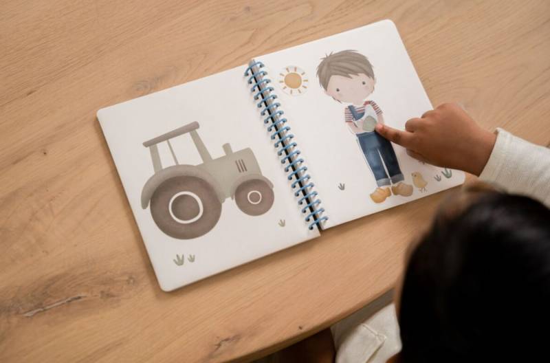 Little Dutch Dress me up book Jim and Friends bērnu grāmatiņa ar 150+ uzlīmēm ``saģērb mani`` Little Dutch Dress me up book Jim and Friends bērnu grāmatiņa ar 150+ uzlīmēm ``saģērb mani``