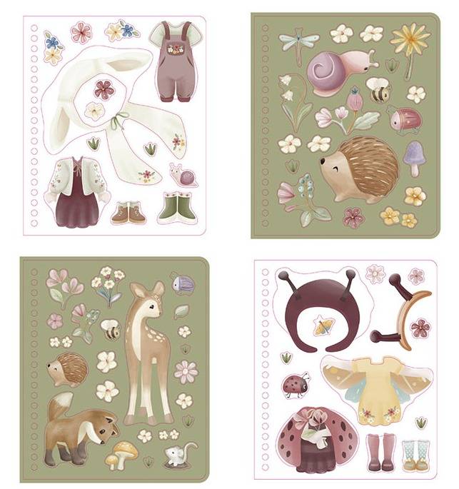 Little Dutch Dress me up book Rosa and Friends Fairy Garden bērnu grāmatiņa ar 150+ uzlīmēm Little Dutch Dress me up book Rosa and Friends Fairy Garden bērnu grāmatiņa ar 150+ uzlīmēm