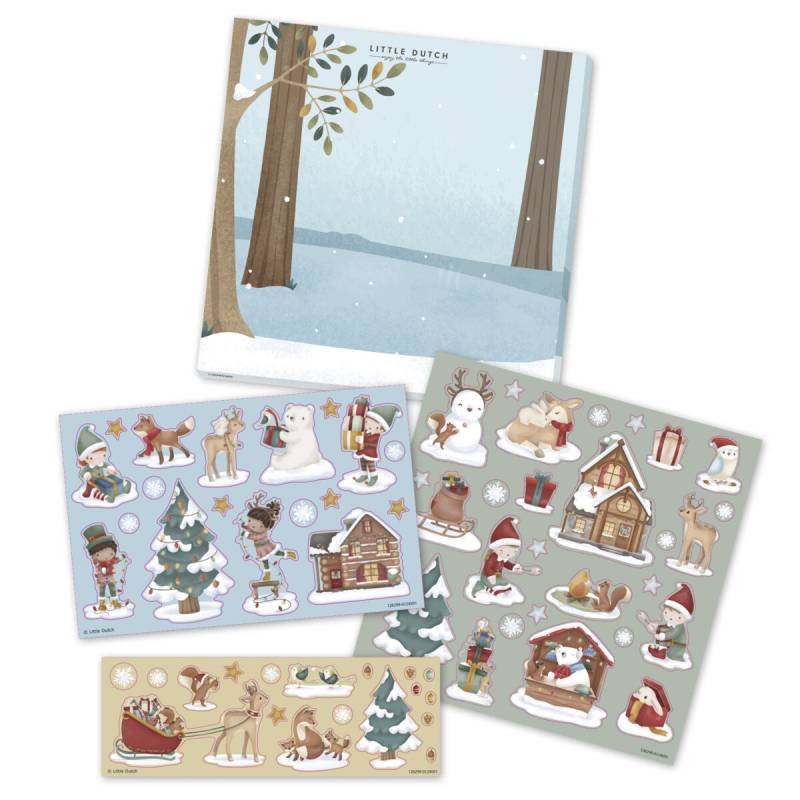 Little Dutch Sticker set Christmas Ziemassvētku uzlīmju komplekts Little Dutch Sticker set Christmas Ziemassvētku uzlīmju komplekts