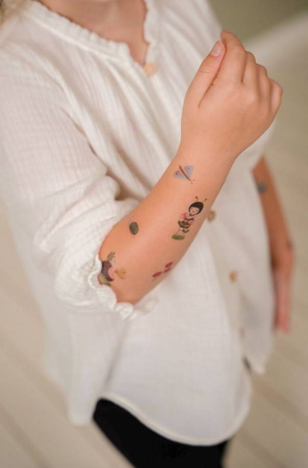 Little Dutch Tattoos Rosa and Friends bērnu tetovējumi Little Dutch Tattoos Rosa and Friends bērnu tetovējumi