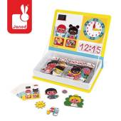 Janod Magnetic Book Time to learn time magnētiskā grāmata - laiks mācīties laiku