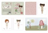 Little Dutch Dress me up book Rosa and Friends Fairy Garden bērnu grāmatiņa ar 150+ uzlīmēm 