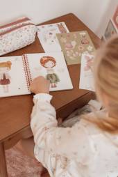 Little Dutch Dress me up book Rosa and Friends Fairy Garden bērnu grāmatiņa ar 150+ uzlīmēm 