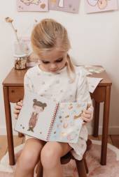 Little Dutch Dress me up book Rosa and Friends Fairy Garden bērnu grāmatiņa ar 150+ uzlīmēm 