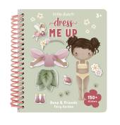 Little Dutch Dress me up book Rosa and Friends Fairy Garden bērnu grāmatiņa ar 150+ uzlīmēm 