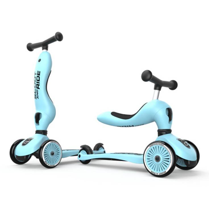 Scoot and Ride Highwaykick 1 blueberry skrejritenis gaiši zils Scoot and Ride Highwaykick 1 blueberry skrejritenis gaiši zils