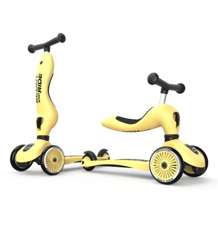 Scoot and Ride Highwaykick 1 lemon skrejritenis dzeltens Scoot and Ride Highwaykick 1 lemon skrejritenis dzeltens