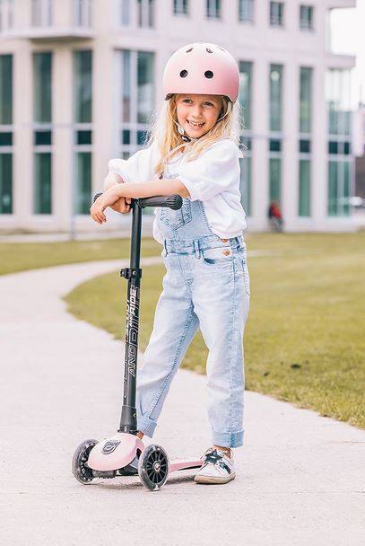 Scoot and Ride Highwaykick 3 LED rose skrejritenis rozā Scoot and Ride Highwaykick 3 LED rose skrejritenis rozā