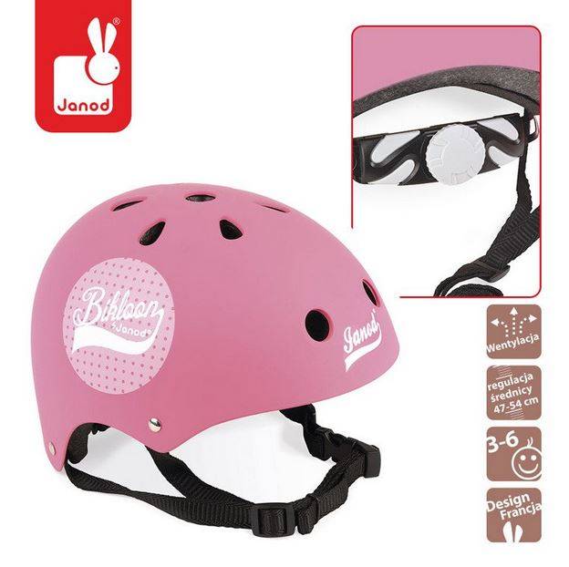 Janod regulējama bērnu ķivere 47-54 cm rozā Janod regulējama bērnu ķivere 47-54 cm rozā
