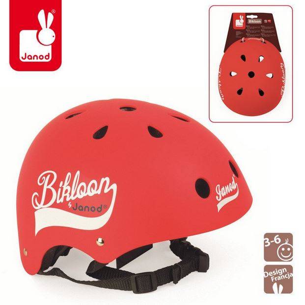 Janod regulējama bērnu ķivere 47-54 cm sarkana Janod regulējama bērnu ķivere 47-54 cm sarkana