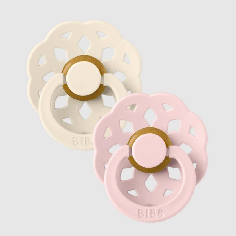 BIBS Boheme knupīši Ivory / Blossom 0-6 mēn.